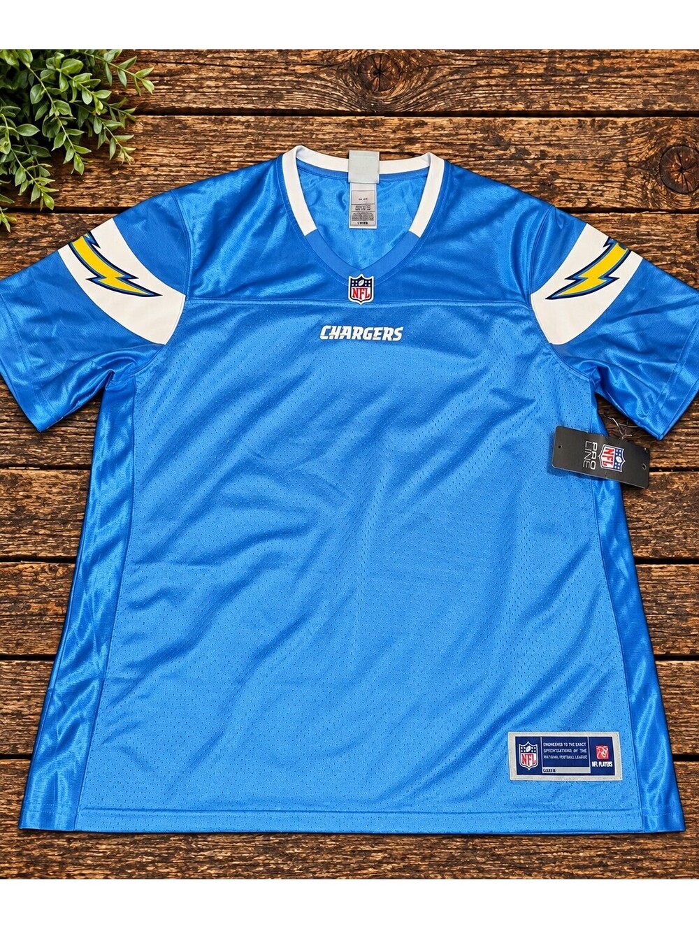 NWT Los Angeles Chargers blue jersey LG